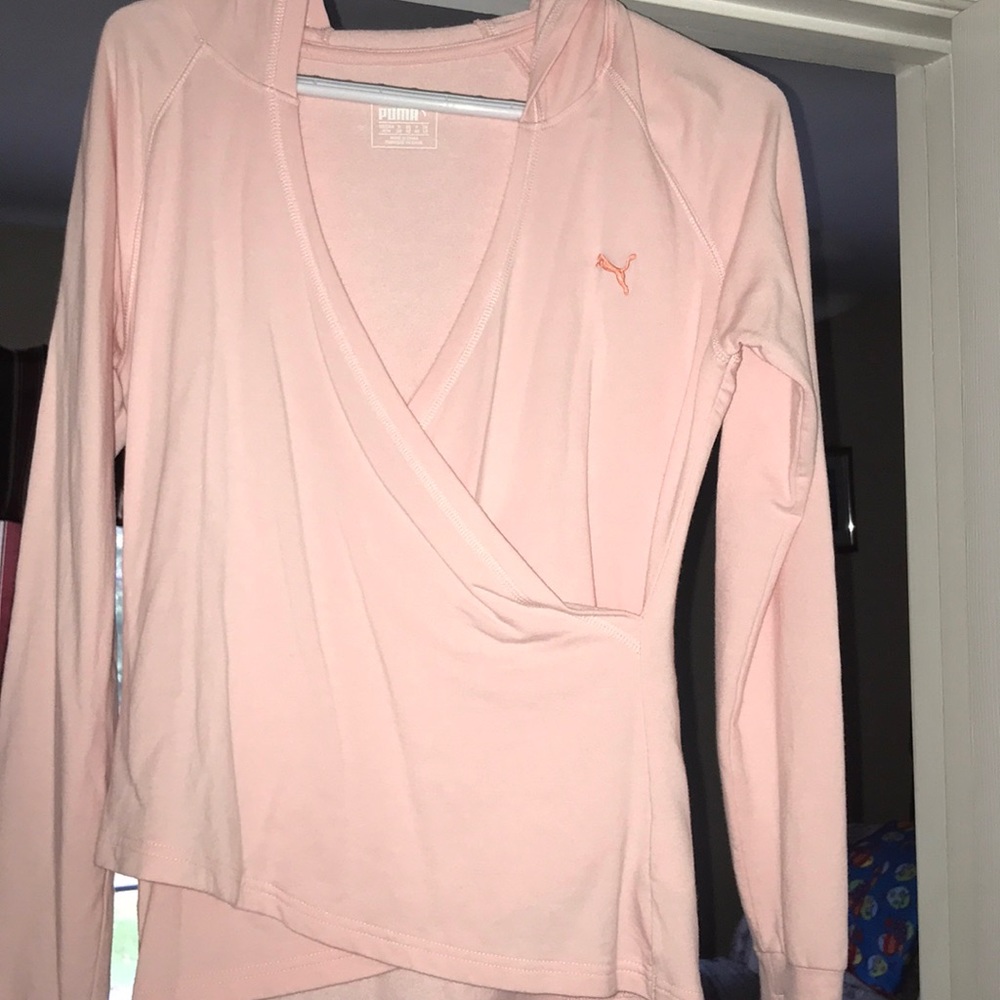 Puma long sleeve cover jacket with thumb holes